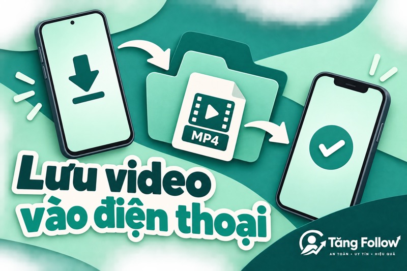 Minh họa lưu tệp video MP4 vào điện thoại