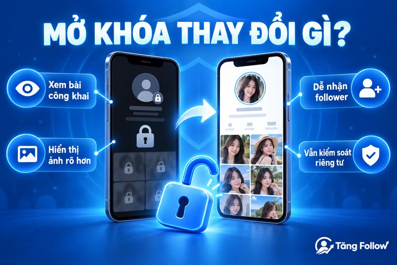 Mở khóa trang cá nhân Facebook thay đổi gì