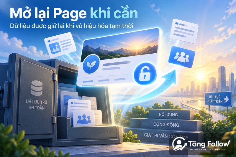 Cách mở lại Page Facebook