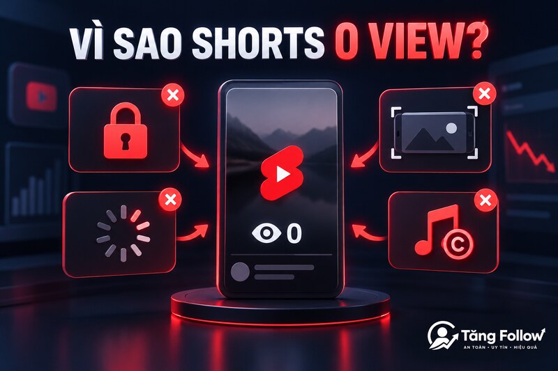 Nguyên nhân YouTube Shorts 0 view