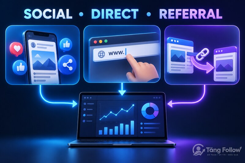 Phân biệt Social Direct và Referral Traffic