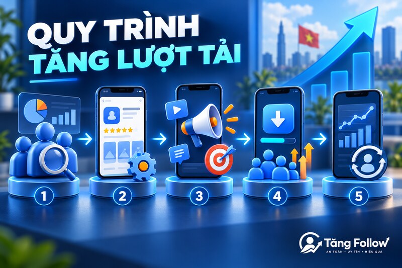 Quy trình tăng lượt tải ứng dụng an toàn
