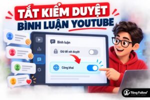 Cách tắt kiểm duyệt bình luận YouTube để comment hiển thị ngay