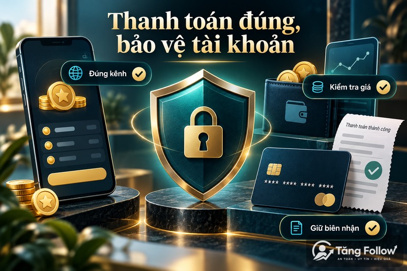 Thanh toán xu TikTok an toàn
