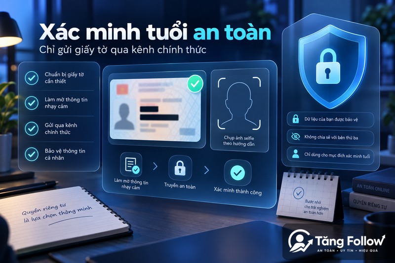 Xác minh tuổi TikTok an toàn