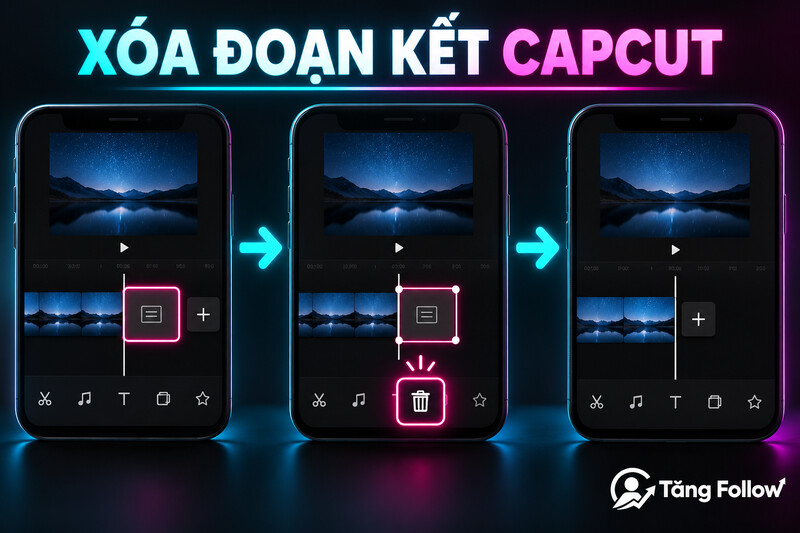 Xóa đoạn kết CapCut trên điện thoại