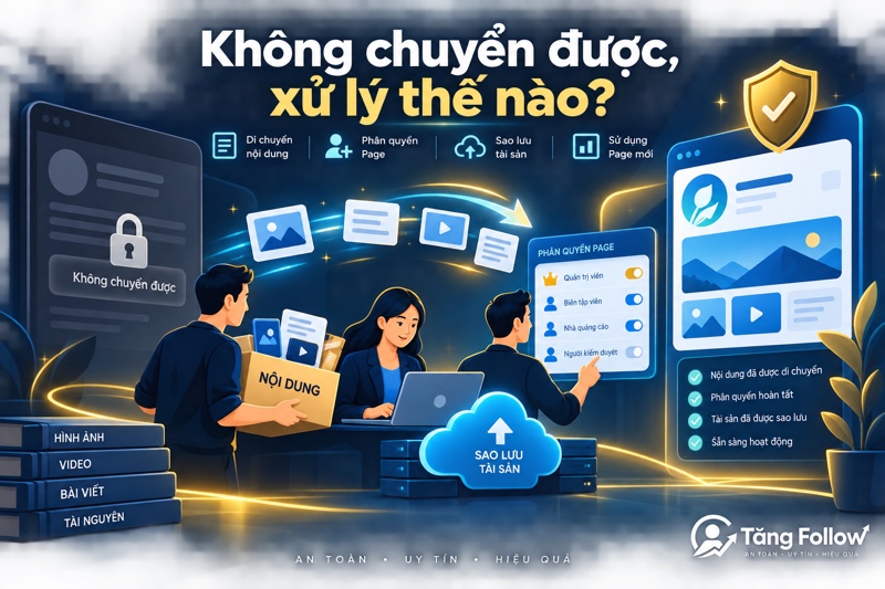 Phương án an toàn khi không chuyển được Page Profile sang Page thường