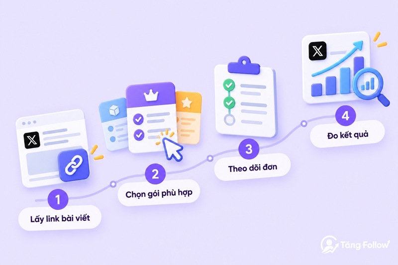 Các bước tăng Impression Twitter trên TangFollow