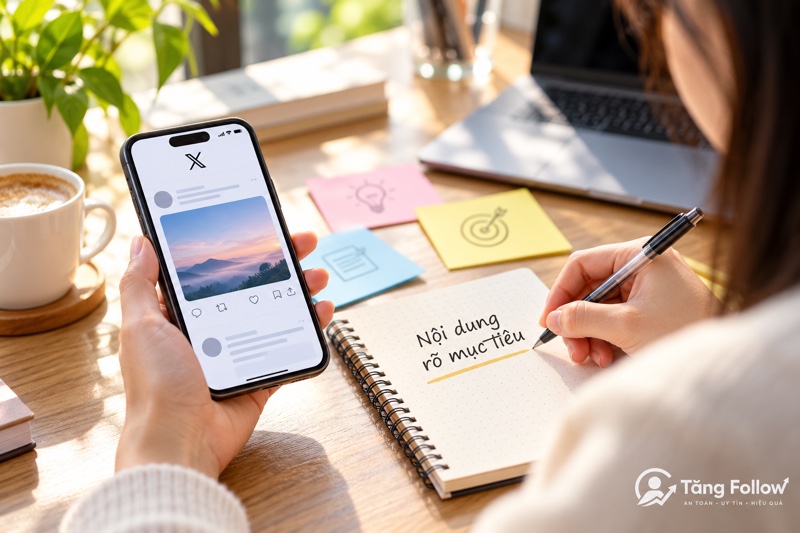 Lập kế hoạch nội dung để tăng hiển thị Twitter X